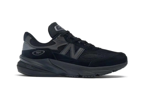 率先近赏 New Balance 990v6 全新配色「Triple Black」鞋款