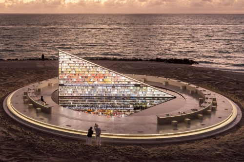 Es Devlin 把 Miami Beach 变成一座图书馆