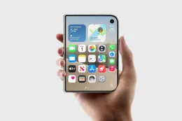 Apple 苹果首款折叠屏 iPhone Duo 拆解视频：磨砂膜揭开后折痕更明显