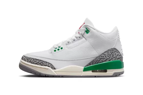 Air Jordan 3 最新配色「Lucky Green」鞋款官方图辑正式亮相