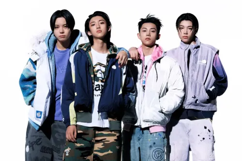 K-POP 人气组合 LNGSHOT 演绎 AAPE 最新 2026 秋冬系列