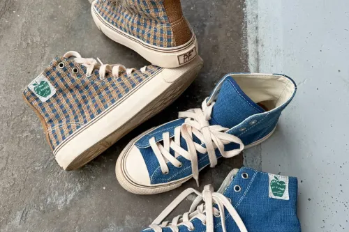 Story mfg. × PF Flyers 以手织天然染色布料重塑 All-American 高帮鞋