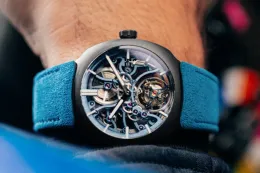 H. Moser 与 Alpine 推出 Streamliner Tourbillon Skeleton Ceramic 限量版腕表
