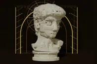 LEGO Ideas 创作者以积木重塑 Michelangelo《David》大理石半身像