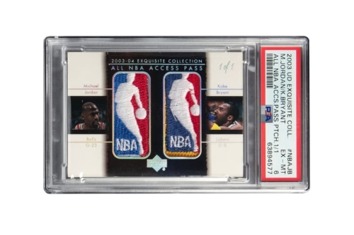 Kobe Bryant × Michael Jordan 双 Logoman 球卡以 317 万美元成交
