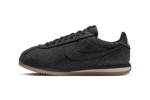 Nike Cortez 推出全新黑色丹宁设计「Black Denim」鞋款