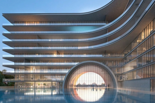 传奇建筑师安藤忠雄设计之杜拜海滩住宅 Armani Beach Residences 正式登场
