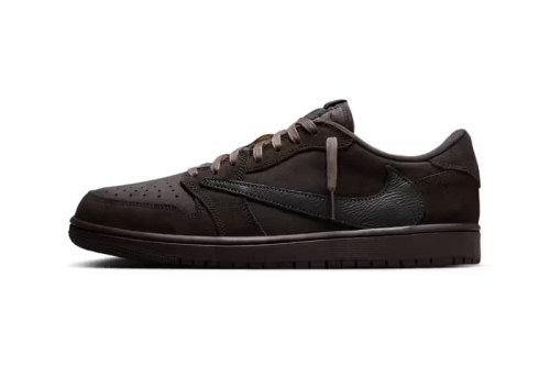 Travis Scott × Air Jordan 1 Low OG 最新联名配色「Dark Mocha」鞋款官方图辑释出