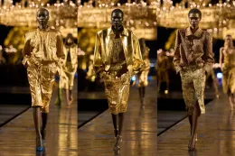 Anthony Vaccarello 为 Saint Laurent SS27 系列披上金色