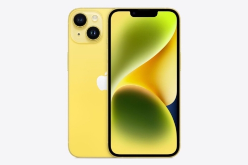 设计师提取出黄色版 Apple iPhone 14/14 Plus 的新壁纸