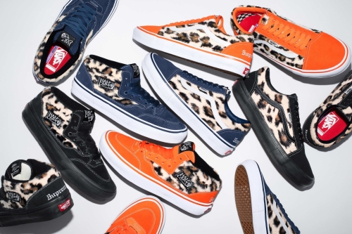 Supreme × Vans 全新 2023 秋冬「Leopard」联名系列鞋款登场