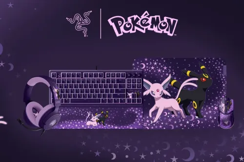 Razer 推出 Espeon & Umbreon 四件式联乘套装庆祝《Pokémon》30 周年