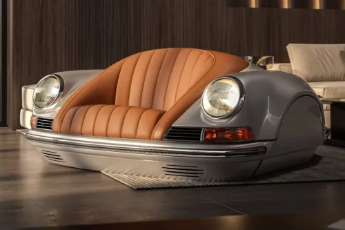 Arkadia-Life 推出以 Porsche 911 为灵感之沙发，售价 $30,000 美元，内建雪柜媲美真实跑车