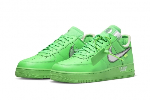 Off-White™ × Nike Air Force 1「Light Green Spark」鞋款官方图辑曝光