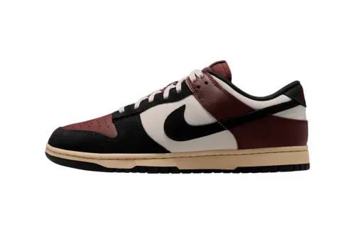 Nike Dunk Low「Bronze Eclipse」颗粒皮革搭配黑色麂皮鞋款