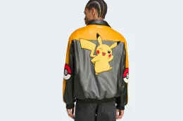 皮卡丘、喷火龙、耿鬼化身 adidas 8-Ball 皮夹克