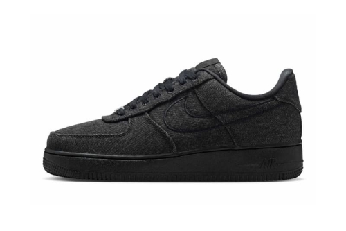 Nike Air Force 1 Low「Black Denim」全黑丹宁鞋款革新登场
