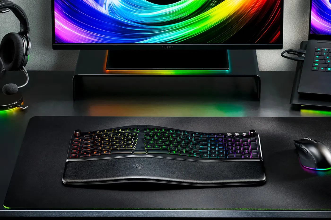 雷蛇 Razer Pro Type Ergo 人体工学键盘，全面升级高效生产力