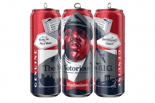 百威 Budweiser 推出限量版 Notorious B.I.G. 主题啤酒包装