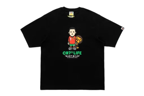 BAPE 携手 Cristiano Ronaldo CR7 推出夏季 Baby Milo 联名 T 恤