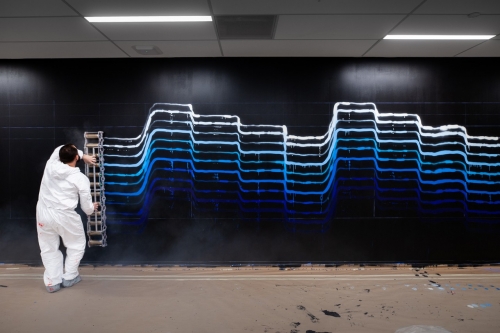 近赏 REVOK 于 Nike 全球总部绘制之别注壁画