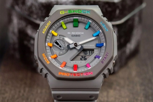 The Dial Artist 打造两款全新「彩虹」样式 G-Shock GA-2100 定制表款