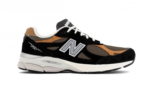 率先近赏 New Balance 990v3 MADE in USA 全新配色「Black/Tan」鞋款