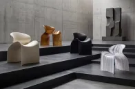 ZHA 为 Nagami 推出全新 ECHO Chair 系列，探索几何共振