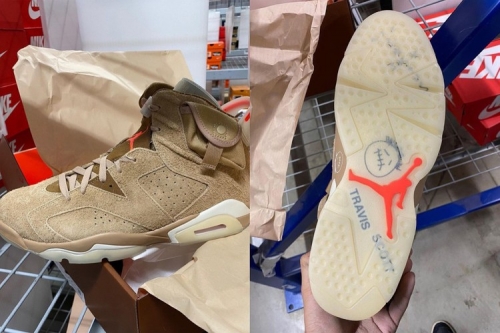 Travis Scott × Air Jordan 6「British Khaki」全新联乘鞋款实鞋近赏