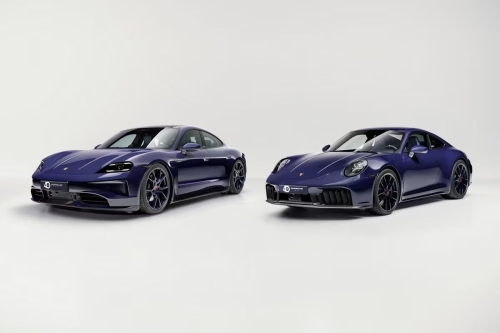 Porsche Italia × Ferragamo 40 周年限量系列正式揭晓──911 Carrera 4 GTS 与 Taycan 4S「Blu Sogno」配色抢先看
