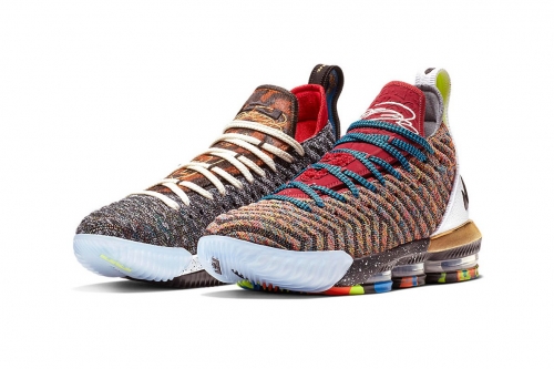 Nike LeBron 16 全新「What The」配色鞋款谍照释出