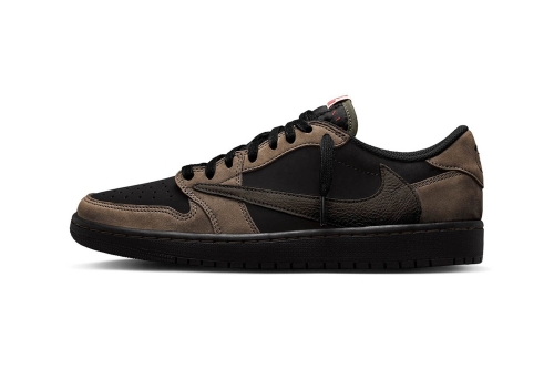 抢先预览 Travis Scott × Air Jordan 1 Low OG SP 全新配色「Velvet Brown」鞋款