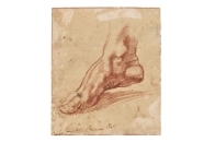 掌心大小的 Michelangelo 脚部素描拍出 2720 万美元，刷新拍卖纪录