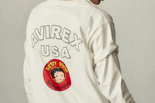 AVIREX 携手 Betty Boop 打造俏皮军装风联名系列