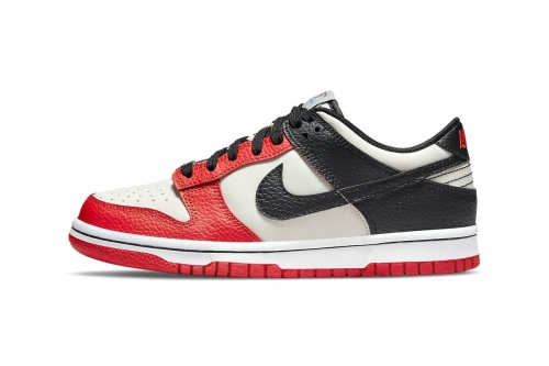 NBA × Nike Dunk Low EMB 最新联名配色「Chicago」官方图辑曝光