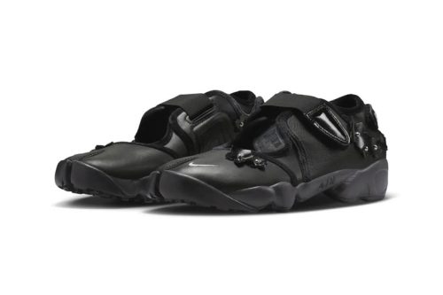 Nike Air Rift「Flowers」:全黑鞋身玩尽质感层次的花卉设计