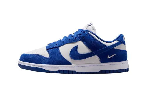 Nike Dunk Low「Old Royal」:绒面麂皮鞋面质感突围蓝白配色大军