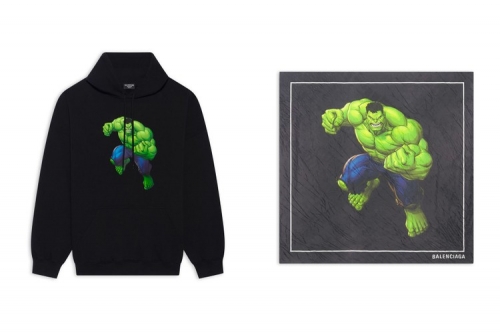 Balenciaga 携手 Marvel 推出「绿巨人 Hulk」全新胶囊系列