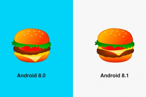 Google 在 Android 8.1 更新中为争议性汉堡 Emoji 带来正确摆放次序