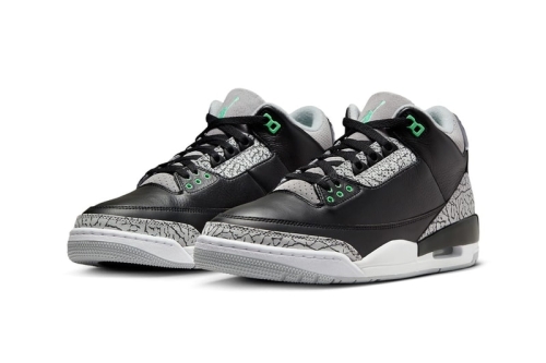 近赏 Air Jordan 3 全新配色「Green Glow」鞋款官方图辑