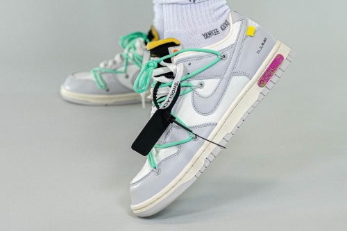 率先近赏 Off-White × Nike Dunk Low「The 50」编号 #4 上脚图辑