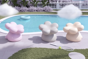 云朵还是花朵？Gufram 携手 Supertoys Supertoys 推出全新创意造型座椅「Flowie®」