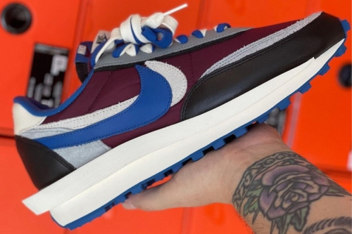 UNDERCOVER × sacai × Nike LDWaffle「Night Maroon/Team Royal」清晰图辑曝光