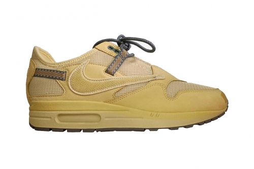 Travis Scott × Nike Air Max 1 最新配色「Wheat」鞋款率先亮相