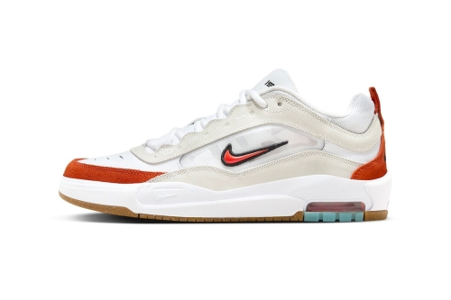 率先近赏 Nike SB Air Max Ishod Wair 首发配色「White/Orange」鞋款官方图辑