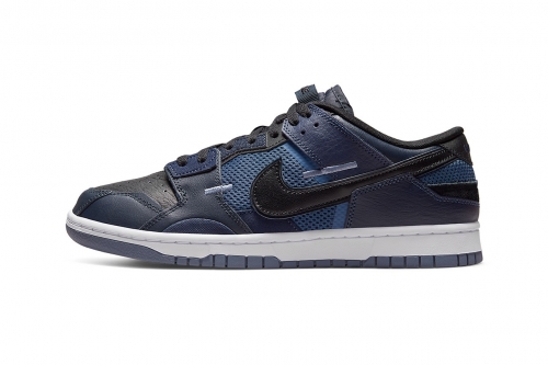 Nike Dunk Low Scrap 最新配色「Black/Navy」鞋款官方图辑正式发布