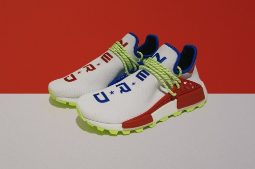 抢先预览 Creme × N.E.R.D. × adidas Originals 全新联名 PW Hu NMD 鞋款