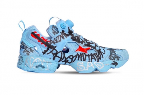 Vetements × Reebok 全新联名 Instapump Fury 2.0「Blue」鞋款