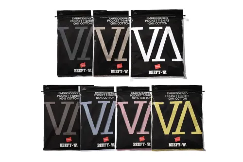 V.A. × Hanes 推出同色刺绣 BEEFY-T® 口袋 T 恤