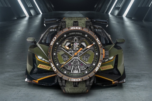 Roger Dubuis 携手 Lamborghini 打造极限量 88 枚联乘表款